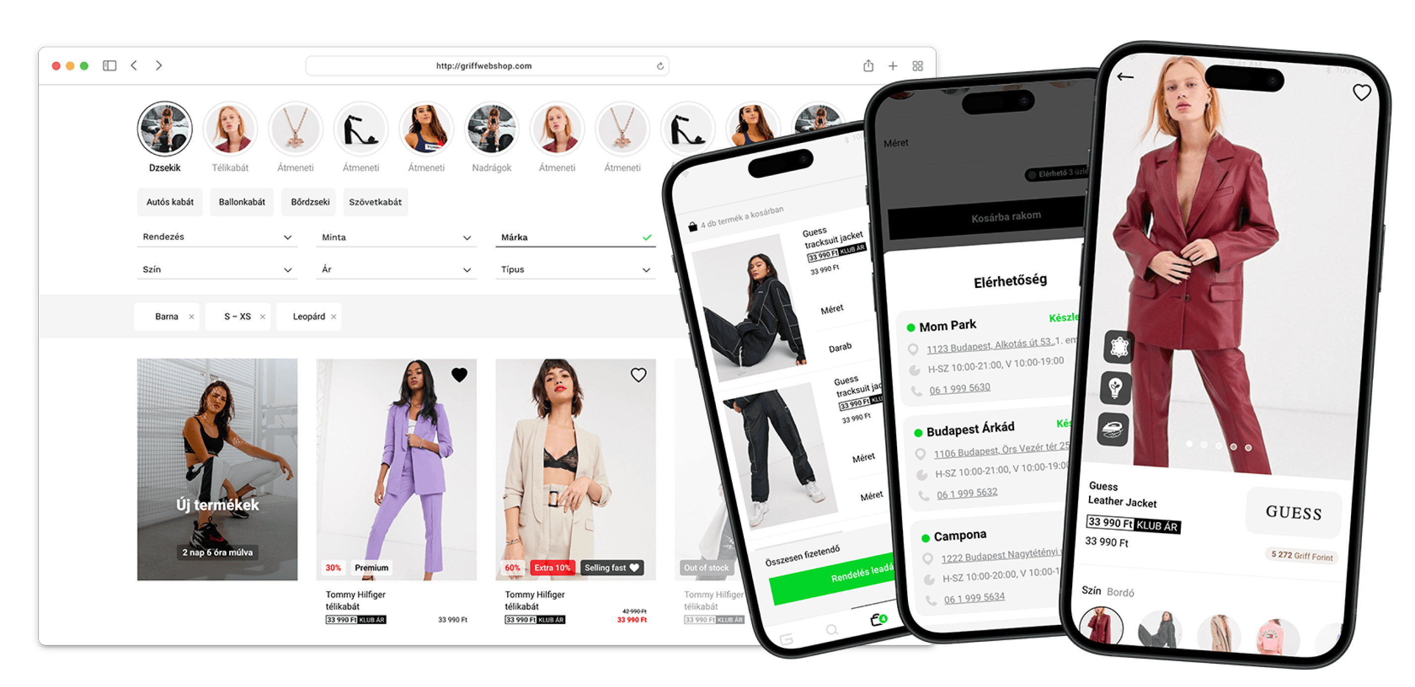 griff webshop mockup